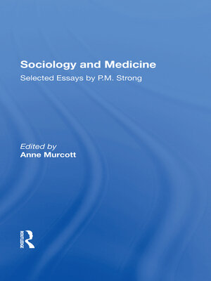 cover image of Sociology and Medicine